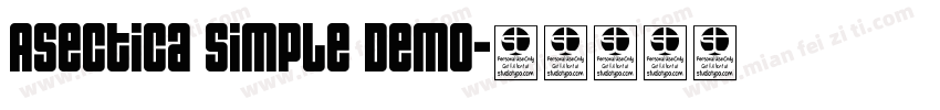 Asectica Simple Demo字体转换